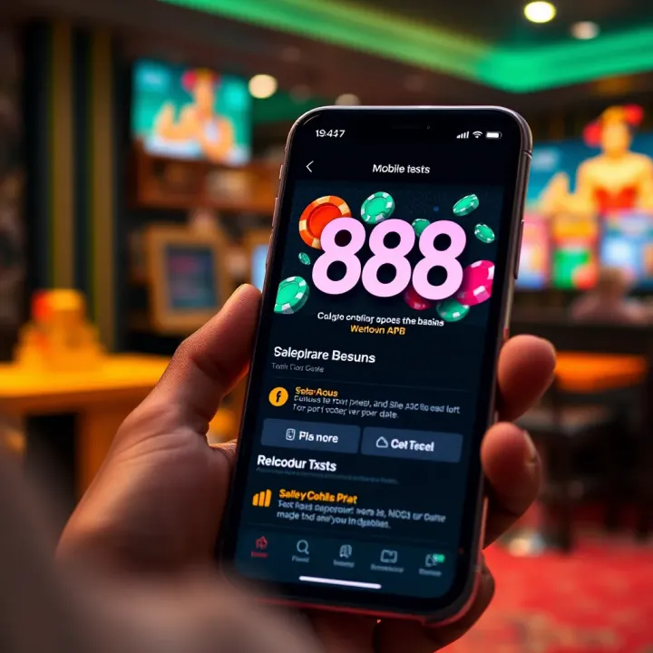 Casino game selection screen featuring popular slots and table games available on 888 Casino Nigeria