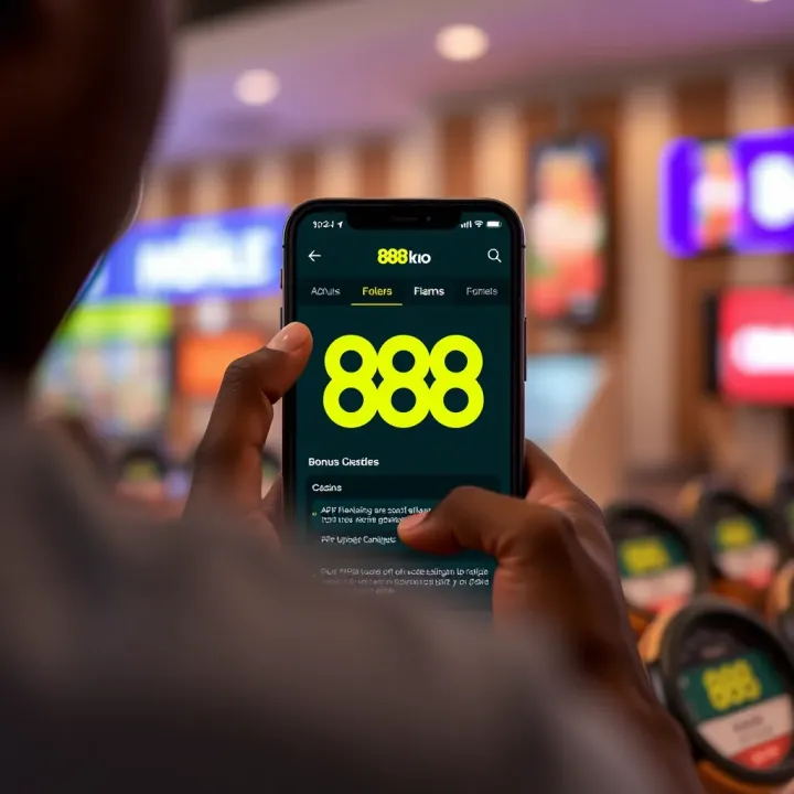 User interface showcasing the main features of the 888 Partners application on a smartphone screen