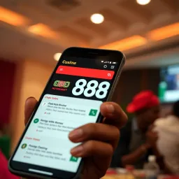 User interface showcasing the new features and sleek design of the latest 888 version