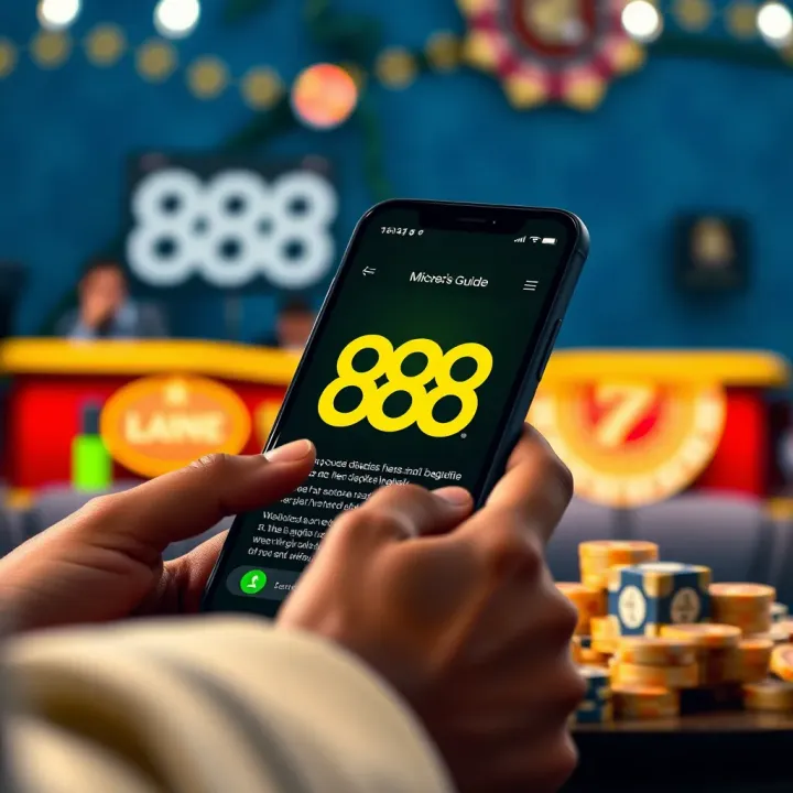 Business branding showcase featuring the 888 emblem on various marketing materials in a corporate setting